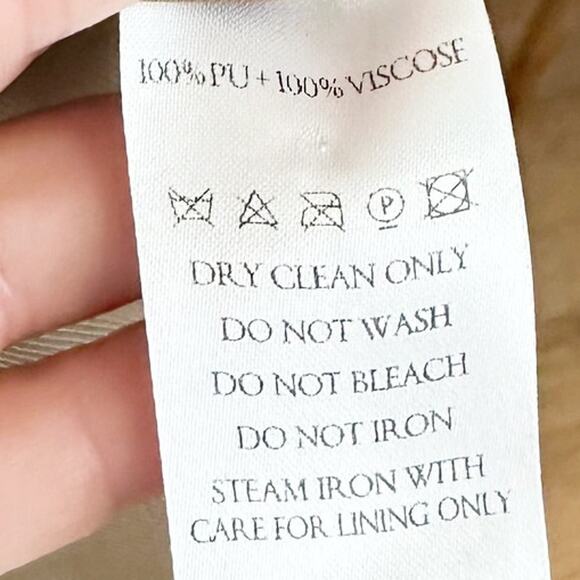 Marei 1988 Nigella Vegan Leather Jacket XS Tan NWT - Picture 10 of 11